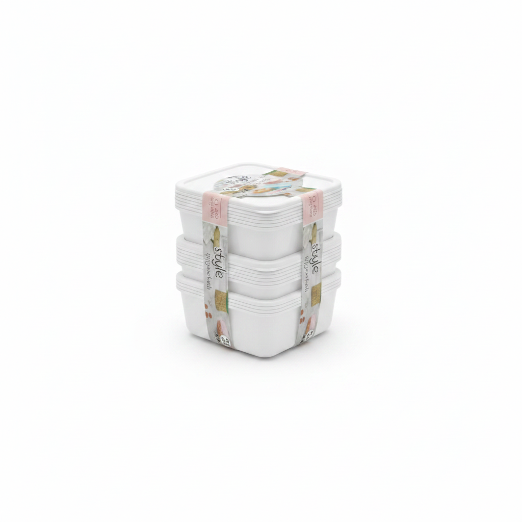 Set Kutish Plastike - Kutia Magazinuese Style 0.3L x4
