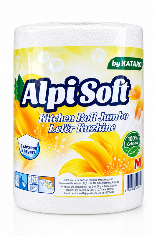 AlpiSoft Kitchen Roll Jumbo - Letër Kuzhine 2 Shtresa