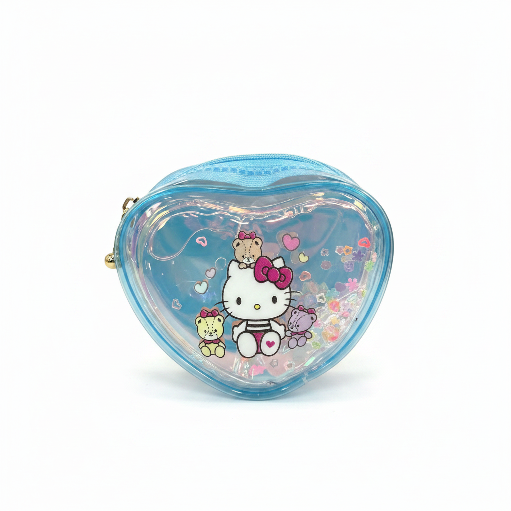 Çantë Zemrë Transparente Hello Kitty