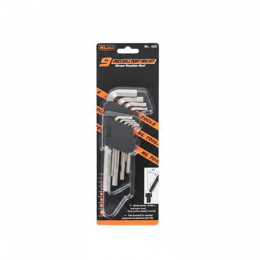Set Çelësash Hex 9 copë - Ball Point Hex Key Set