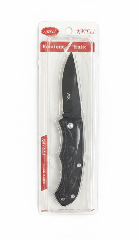 Boutique Knife W26 - Tehe e Zezë Dorezë e Zezë