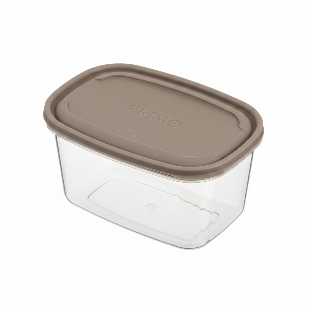Enë Plastike me Kapak Gri - PRIMO 1.5L