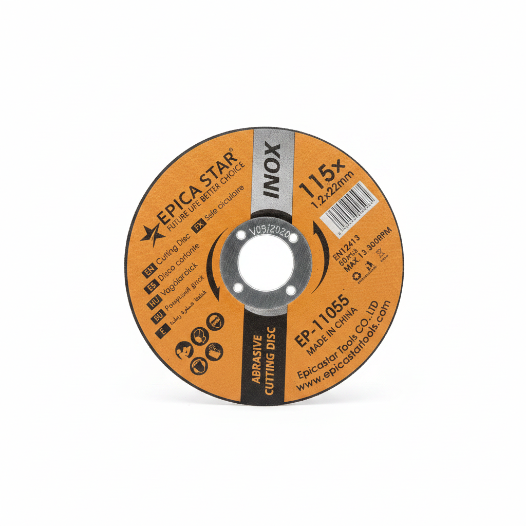 Disk prerës abraziv INOX 115mm - Abrasive Cutting Disc 115x1.2x22mm EN12413 për çelik Inox Grinder