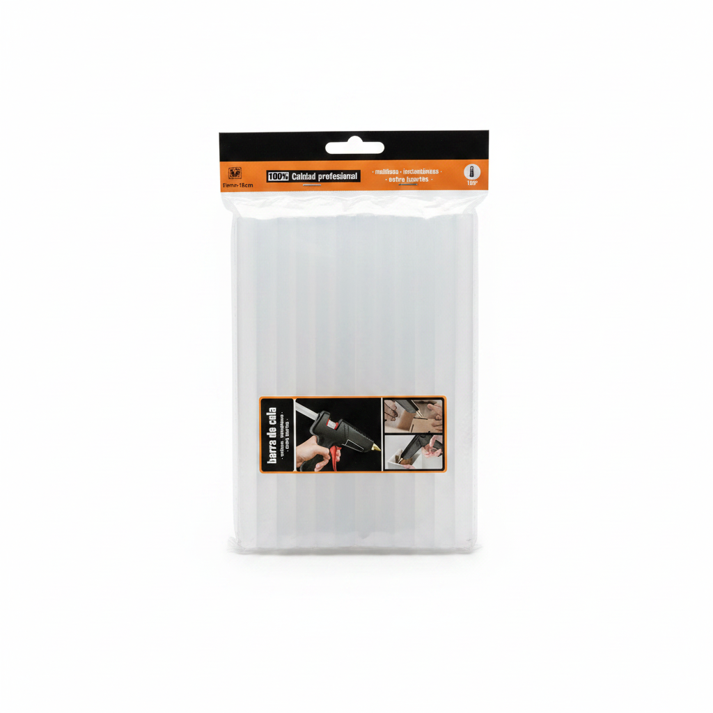 Hot Melt Glue Sticks Silicone 11mm x 19cm - Shkopinj Ngjitëse Profesionale