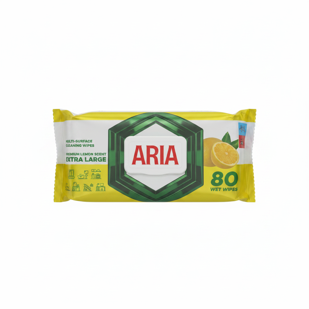 Peceta Pastruese Shumëqëllimore ARIA Lemon 80 copë