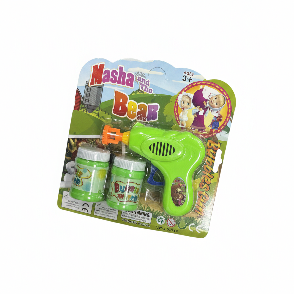 Masha and The Bear Bubble Gun - Pistolë Flluskash 3+